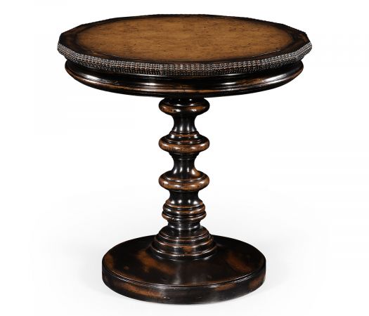 Bingley Collection - Gadrooned burl topped side table