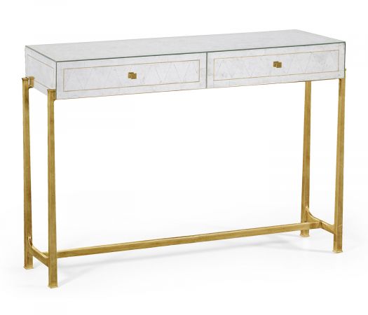 JC Modern - Luxe Collection - Églomisé & Gilded Console