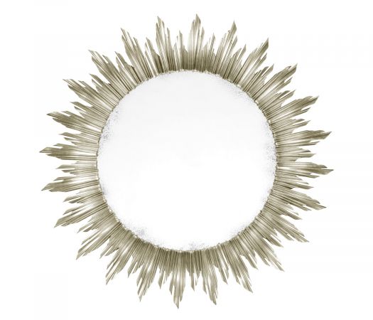 Versailles Collection - Large silver sunburst mirror