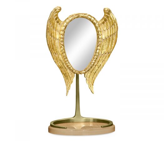 JC Modern - Opera Collection - Classical "Winged" Champagne Dressing Mirror