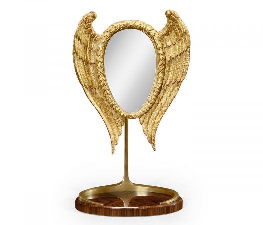 JC Modern - Santos Collection - Classical "Winged" Satin Santos Dressing Mirror