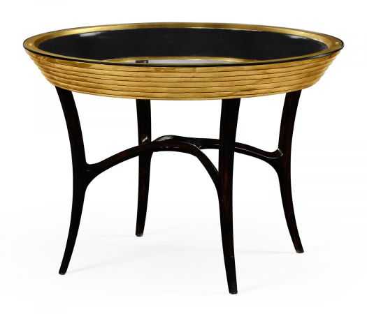 JC Modern - Luxe Collection - Stepped Gilded Circular Centre Table