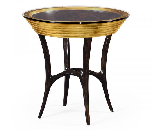 JC Modern - Luxe Collection - Stepped Gilded Circular Side Table