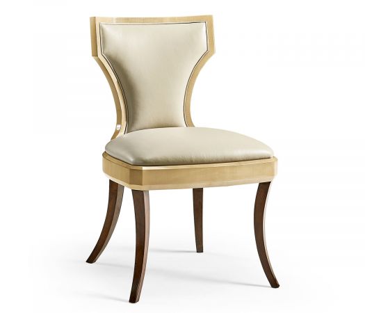 JC Modern - Opera Collection - Full Back Art Deco Champagne Dining Side Chair