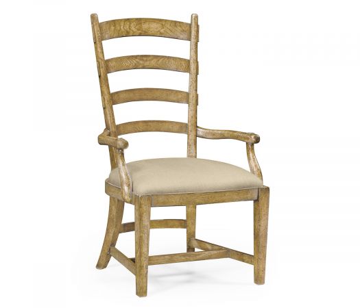 Sherwood Oak Collection - Sherwood Natural Oak Fireside Arm Chair