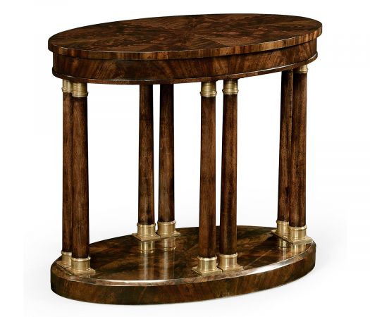 Knightsbridge Collection - Mahogany Biedermeier style oval side table