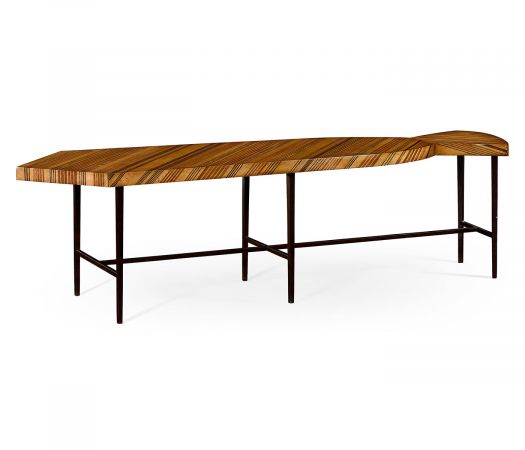 JC Modern - Alexander Julian Collection - Inlaid Stripe “Necktie” Bench Or Coffee Table