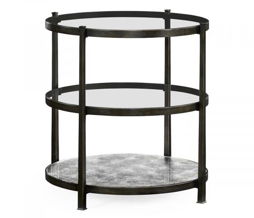 JC Modern - Luxe Collection - Distressed Bronze Three Tier Table