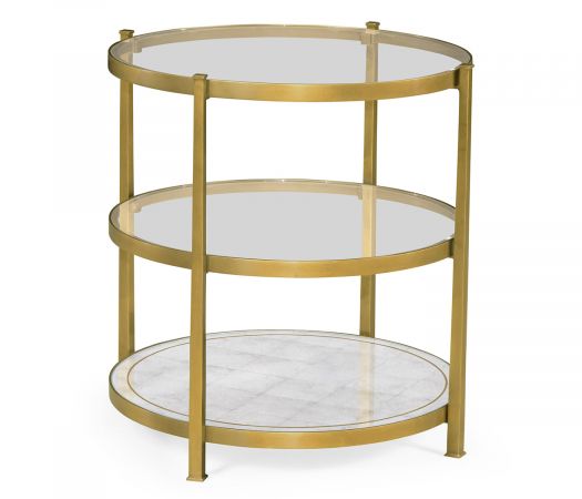 JC Modern - Luxe Collection - Gilded Three Tier Table