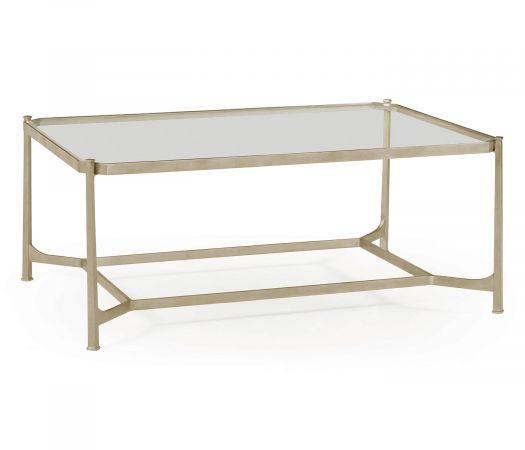 JC Modern - Luxe Collection - Silver Rectangular Coffee Table