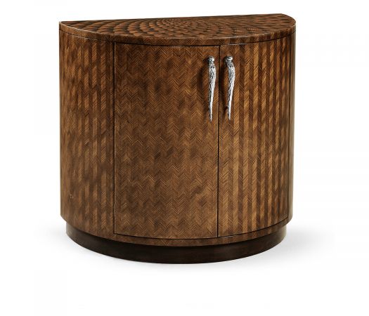 JC Modern - Icarus Collection - Feather Inlay Cocktail Cabinet