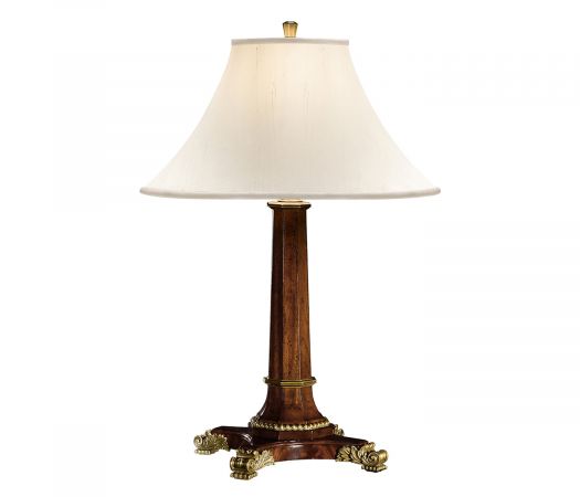 Buckingham Collection - Empire Style Mahogany Table Lamp