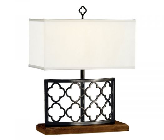 JC Modern - Luxe Collection - Bronzed Gothic Trellis Table Lamp