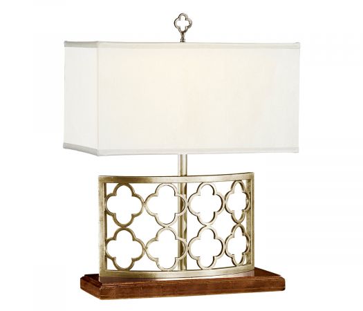 JC Modern - Luxe Collection - Silver Gothic Trellis Table Lamp