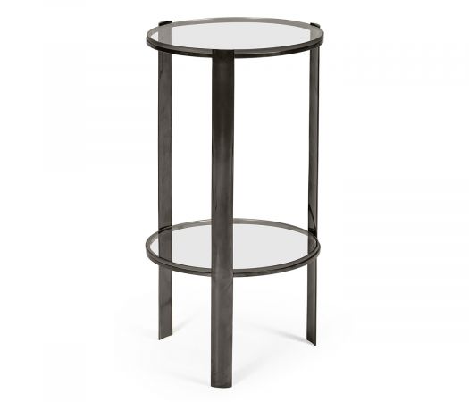 JC Modern - Gatsby Collection - Gatsby Black Nickel Drinks Table