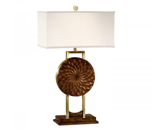 JC Modern - Icarus Collection - Pangolin Zebrano Table Lamp