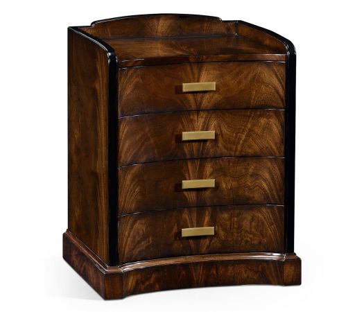 Knightsbridge Collection - Biedermeier Style Mahogany Bedside Chest of Drawers