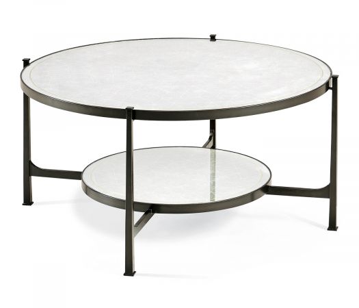 JC Modern - Luxe Collection - Églomisé Glass Bronze Coffee Table