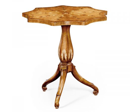 Versailles Collection - Finely inlaid lamp table with nine sided top