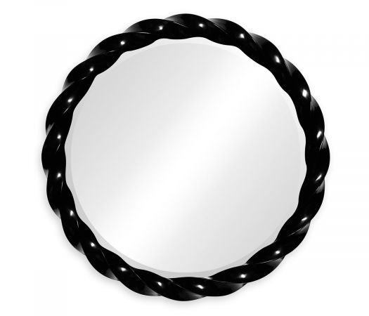 JC Modern - Twist Collection - 35" Black Twisted Mirror