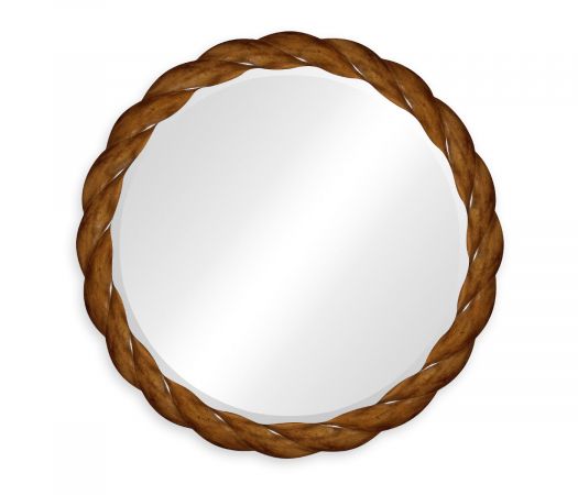 JC Modern - Twist Collection - 35" Walnut Twisted Mirror