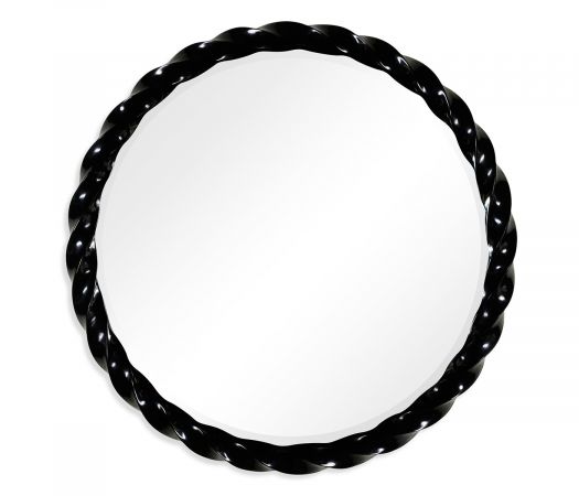 JC Modern - Twist Collection - 45'' Black Twisted Mirror