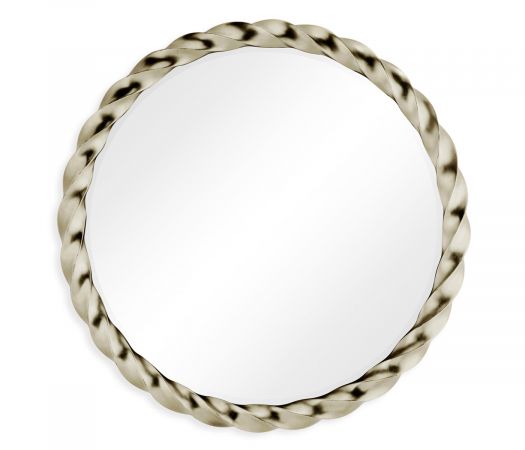 JC Modern - Twist Collection - 45'' Silver Twisted Mirror