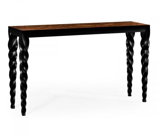 JC Modern - Twist Collection - Black Barleytwist Console Table