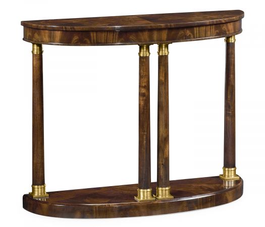 Knightsbridge Collection - Mahogany Biedermeier demilune console