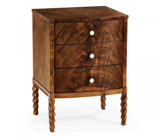 JC Modern - Twist Collection - Walnut Barleytwist Chest of Drawers