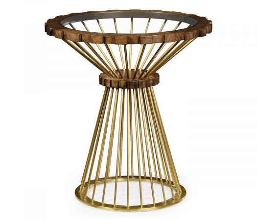 JC Modern - Camden Collection - Camden Round Brass Side Table