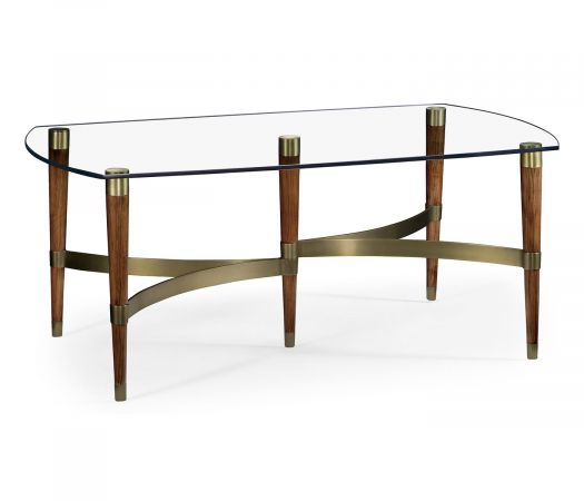 JC Modern - Cosmo Collection - Hyedua & Glass Coffee Table