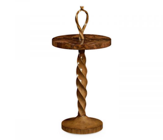 JC Modern - Twist Collection - Walnut Barleytwist Drinks Table