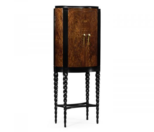 JC Modern - Twist Collection - Black Barleytwist Drinks Cabinet