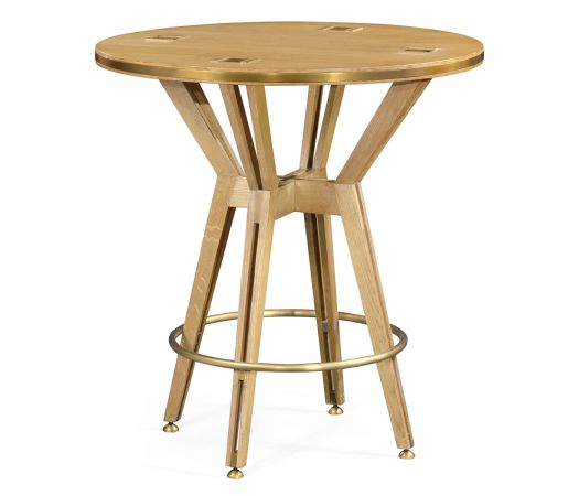 JC Edited - Architects House Collection - 36" Architectural Circular Oak Counter Table