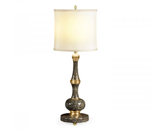 JC Modern - Indochine Collection - Midnight Snakeskin Eggshell Table Lamp