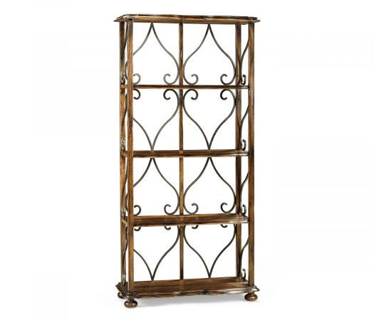 JC Edited - Artisan Collection - Four-Tier Étagère in Rustic Walnut