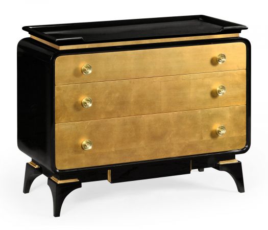 JC Modern - Indochine Collection - Black Lacquer Chest of Drawers