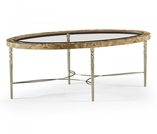 Reimagined Collection - Fulgurite Golden Amber Cocktail Table