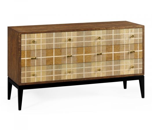 JC Modern - Alexander Julian Collection - Pale Tartan Six-Drawer Dresser