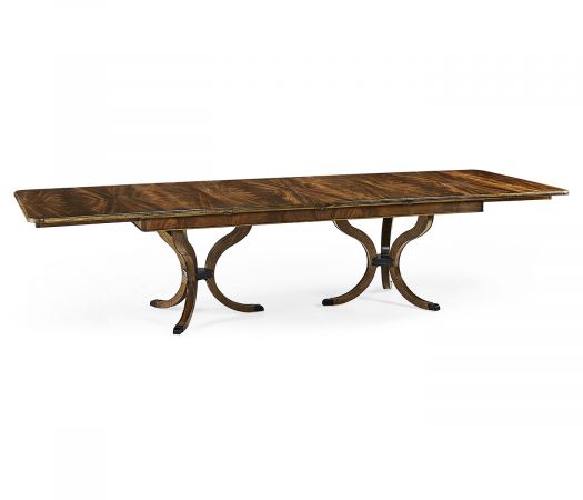 Brompton Collection - 132" Brown Mahogany Dining Table