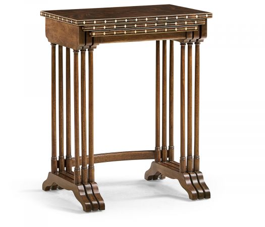 Brompton Collection - 3 Nesting Tables with Faux Bone Inlay