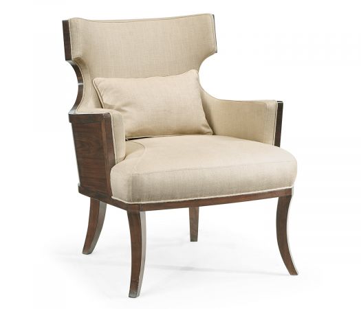 Curated Collection - Dark Santos Winged Back Occasional Chair