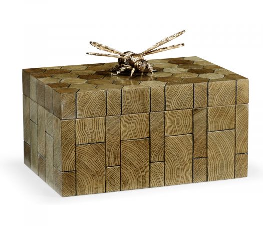 Curated Collection - Rectangular Oyster Honeycomb Oak Bee Box