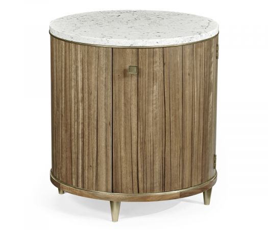 Hamilton Collection - Hamilton Round Table with Speckled Marble Top