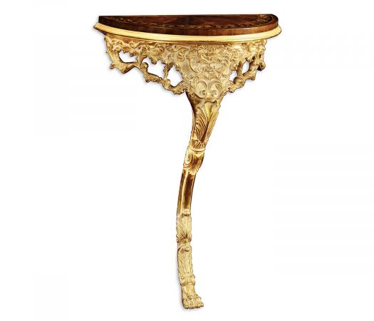 Chatsworth Collection - Carved & gilded bracket console (Mahogany top)