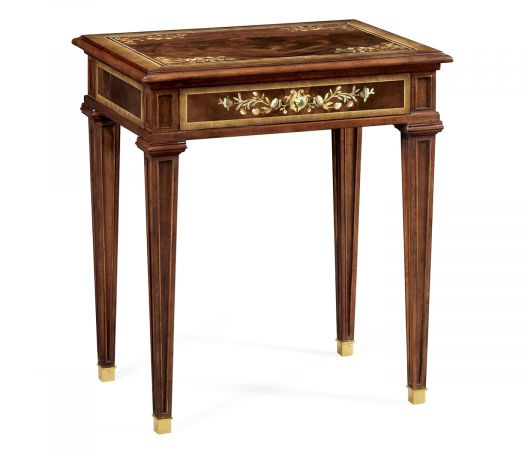 Regency Collection - Mahogany side table with mother of pearl & marquetry