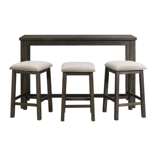 Stone Occasional Bar Table Single Pack (Table + Three Stools)