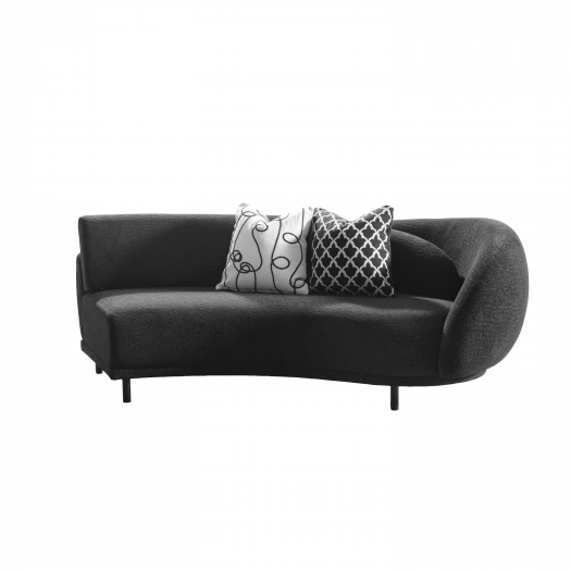 Lush Lounge Black Right Arm Facing Sofa W144