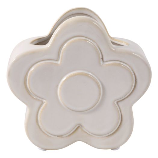 5 Flower Power Pencil Cup, Ivory